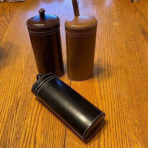 𝅺LEATHER like hard eyeglass cases (3) - Picture 1 of 3